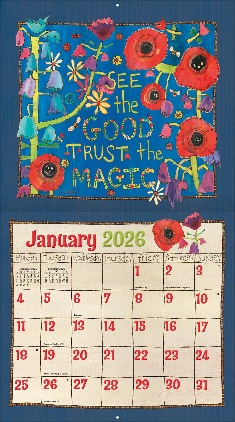 LANG 2026 CALENDAR | PAINTED PEACE
