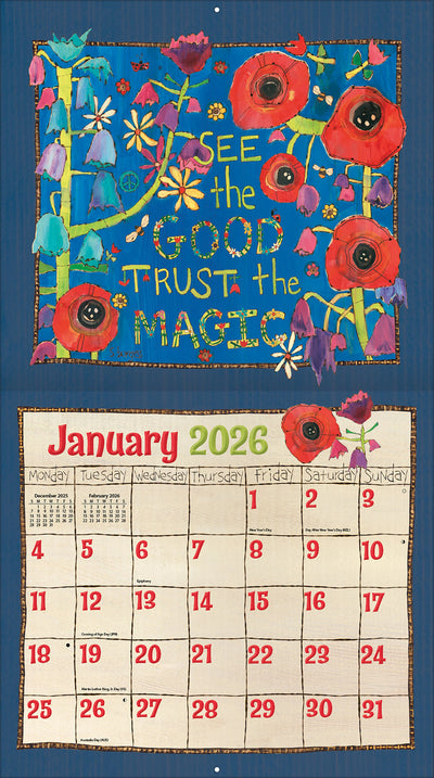 LANG 2026 CALENDAR | PAINTED PEACE