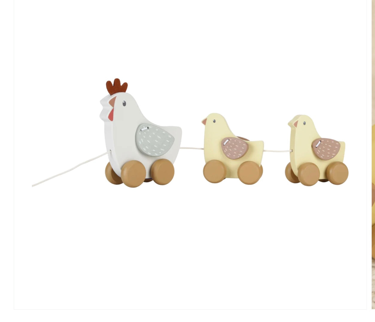 FOR CHILDREN | LITTLE DUTCH | Little Farm Pull Along Chickens