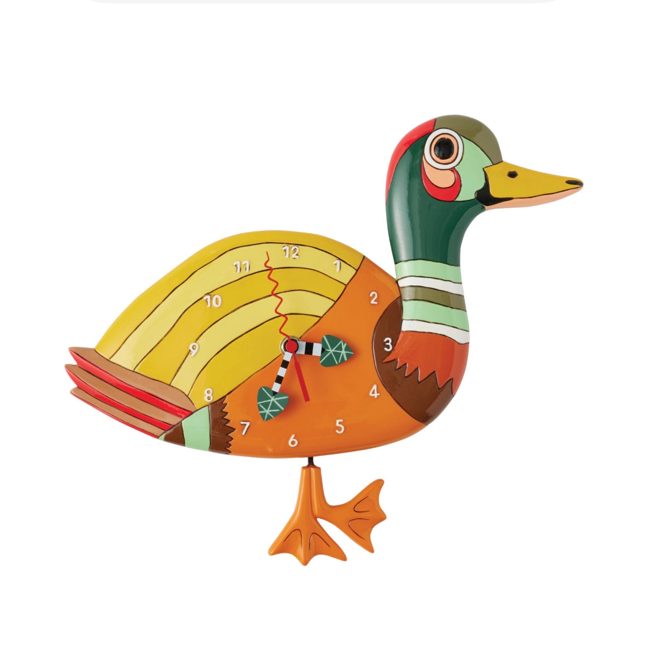 ALLEN DESIGNS | CLOCK | WADDLES DUCK