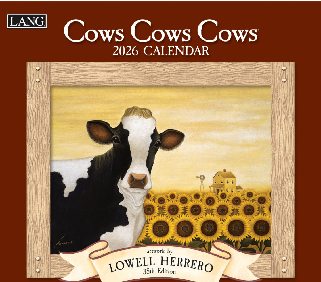 LANG 2026 CALENDAR | COWS COWS COWS