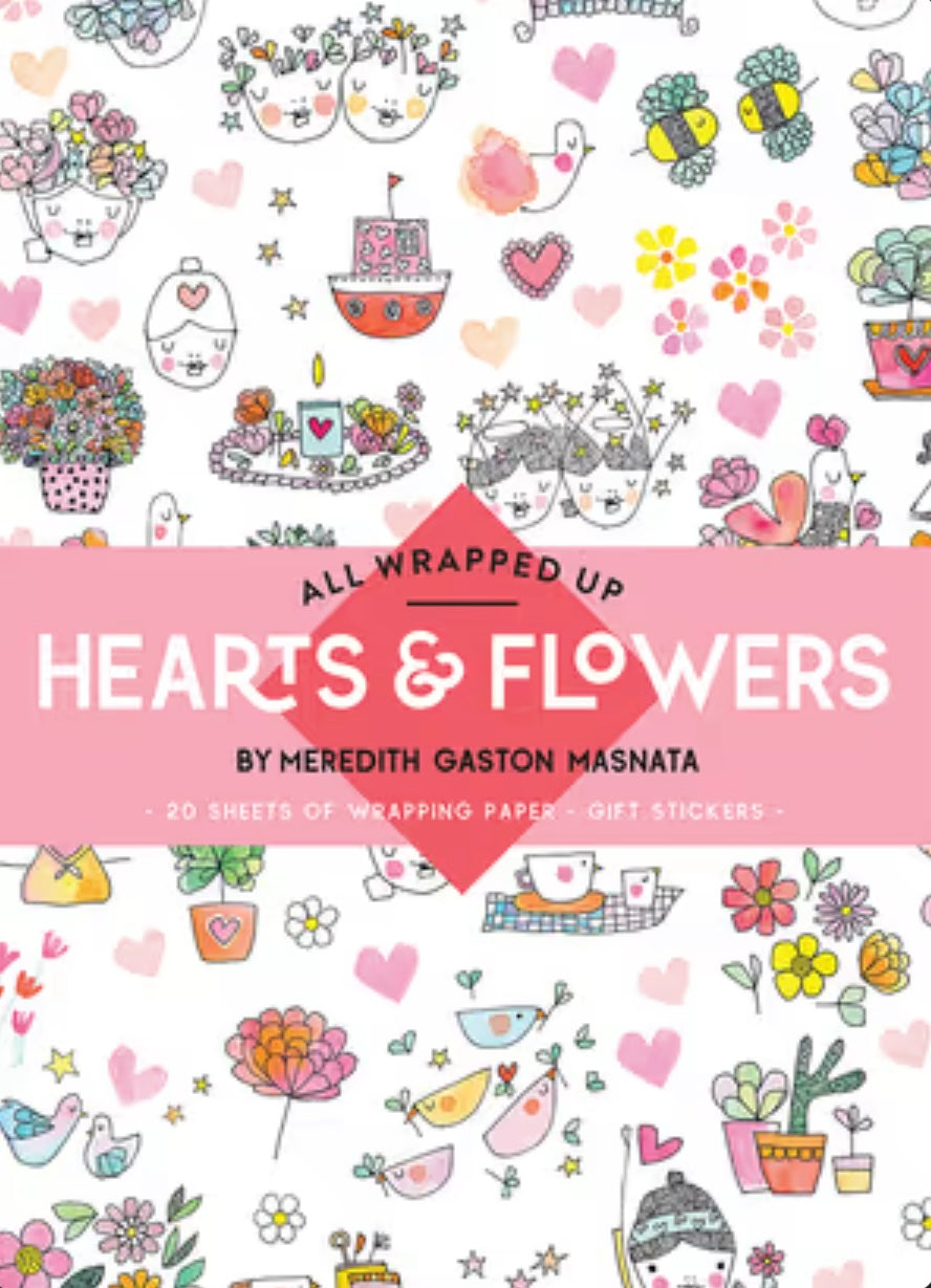 BOOKS | ALL WRAPPED UP | HEARTS AND FLOWERS