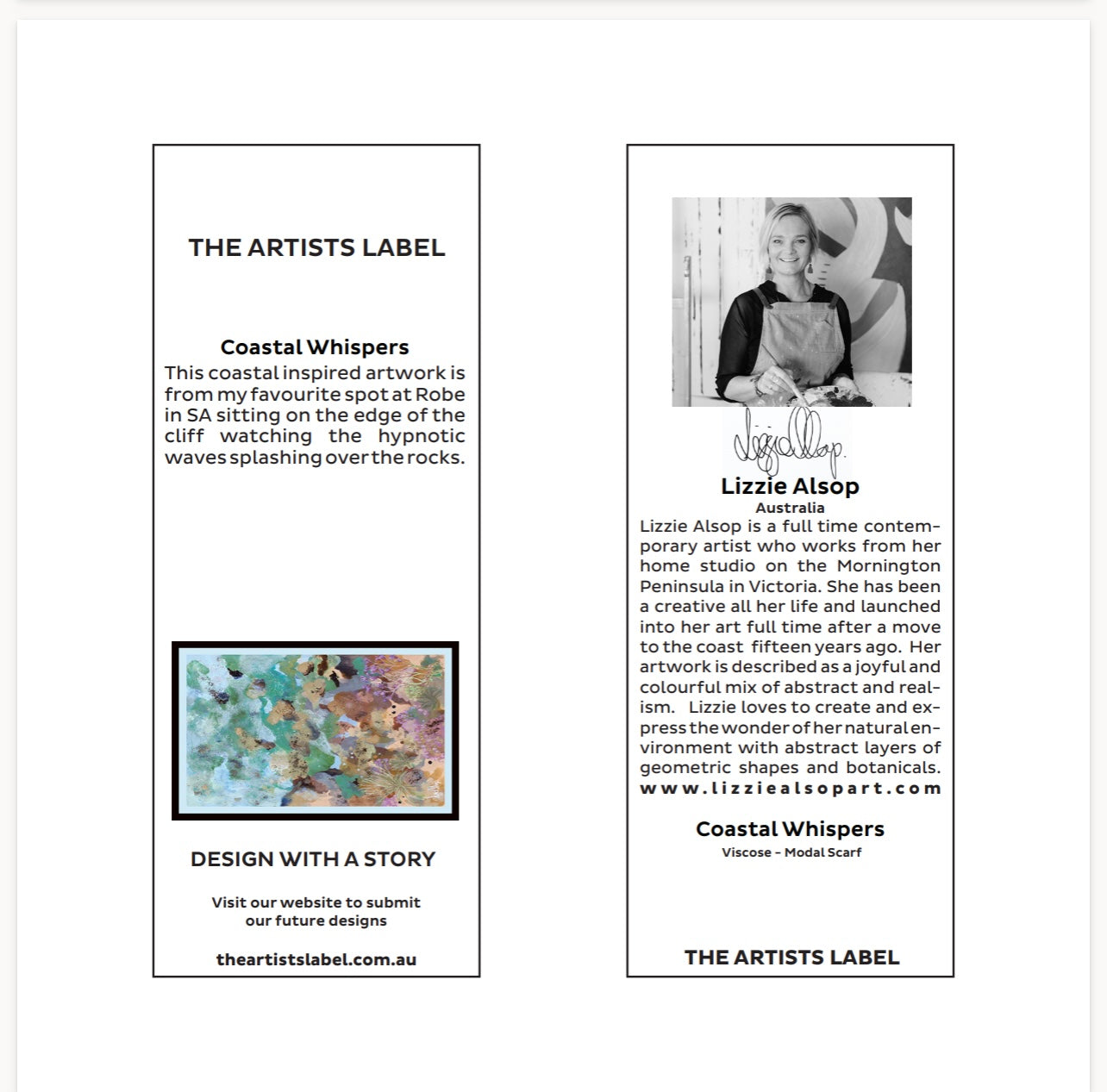 SCARVES | THE ARTISTS LABEL | Coastal Whispers