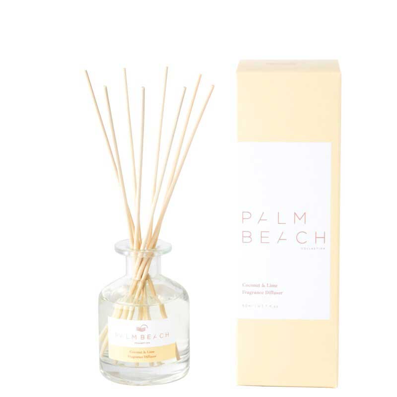 Palm Beach Collection Coconut and lime 50ml mini fragrance diffuser